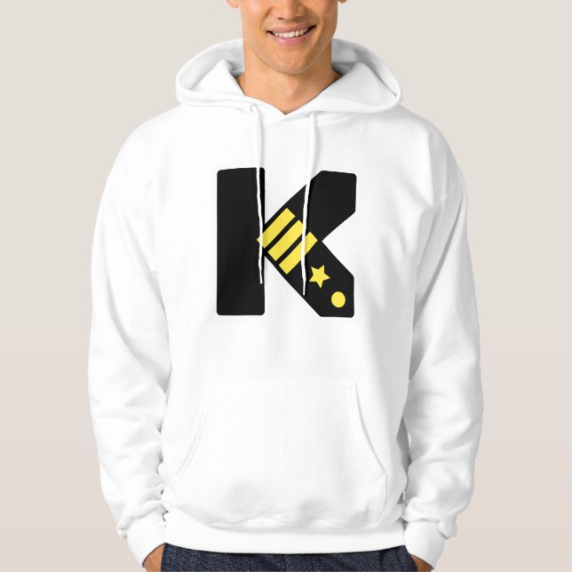 Sudadera K es para Kool – Arte de Letras Estilizadas (Anverso)