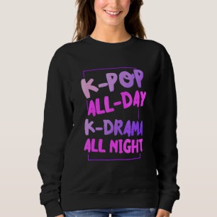 Sudadera K Pop All Day K Drama toda la noche Chill Korean D