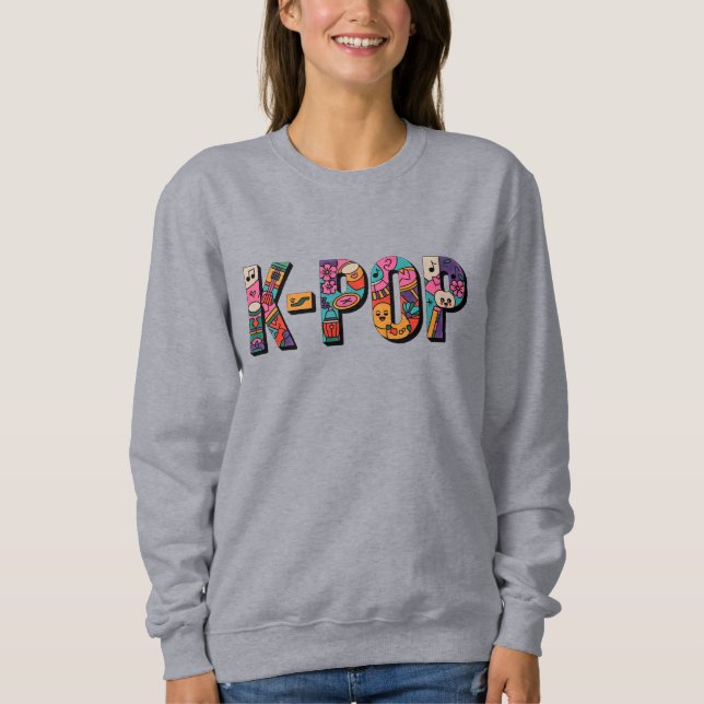 Sudadera K-POP: Doodle Pop (Anverso)