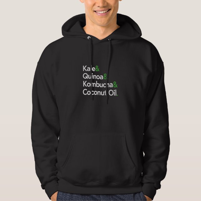 Sudadera Kale Quinoa Kombucha Aceite de Coco Vida Sana (Anverso)
