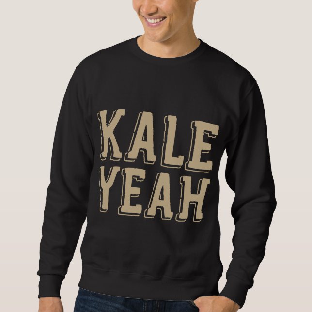 Sudadera Kale Yeah Cute Funny Vegetariano Navidades Vegan G (Anverso)
