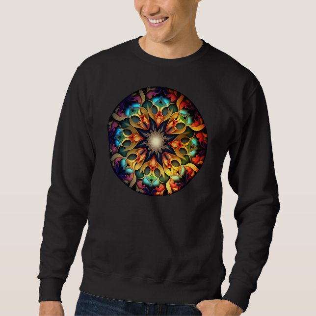 Sudadera Kaleidoscope Mandala Flower Design-23091 (Anverso)
