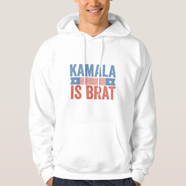 Sudadera Kamala es la elección de la democracia en Brat 202 (Anverso)