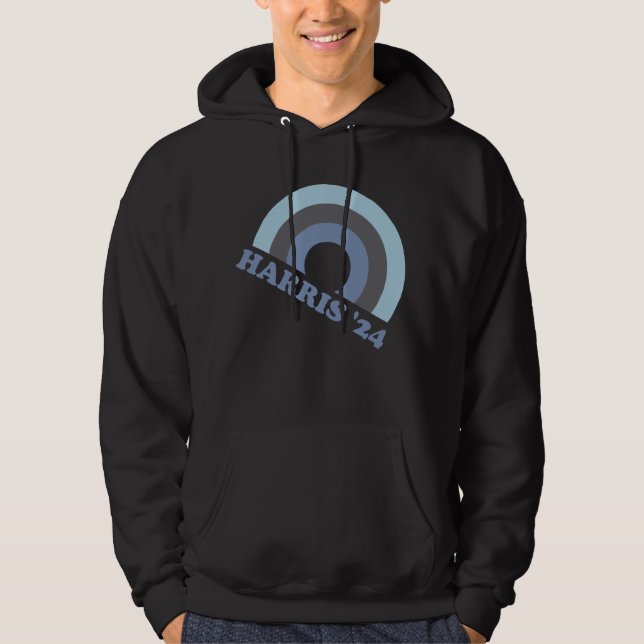 Sudadera Kamala Harris 2024 Arcoíris Retro (Anverso)