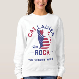 Sudadera KAMALA HARRIS CAT LADIES ROCK Women's Sweatshirt