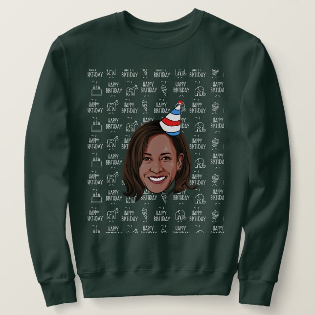 Sudadera KAMALA HARRIS Cumpleaños (Anverso del diseño)
