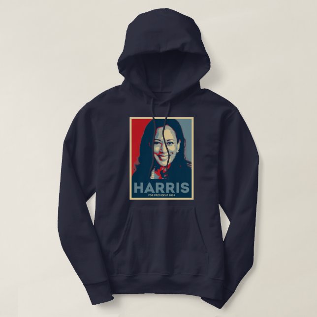 Sudadera Kamala Harris Por La Presidencia 2024 - Esperanza (Diseño del anverso)