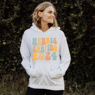 Sudadera Kamala Harris Shapiro Waviro Textos Retro Trendy