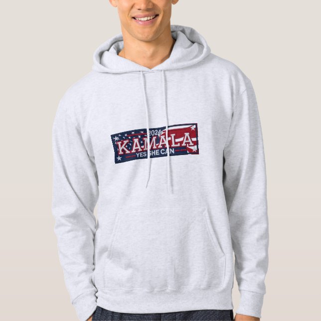 Sudadera KAMALA HARRIS "SÍ PUEDE" Hoodie masculino (Anverso)