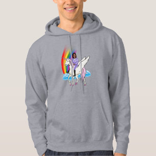 SUDADERA KAMALA HARRIS UNICORN Y RAINBOW