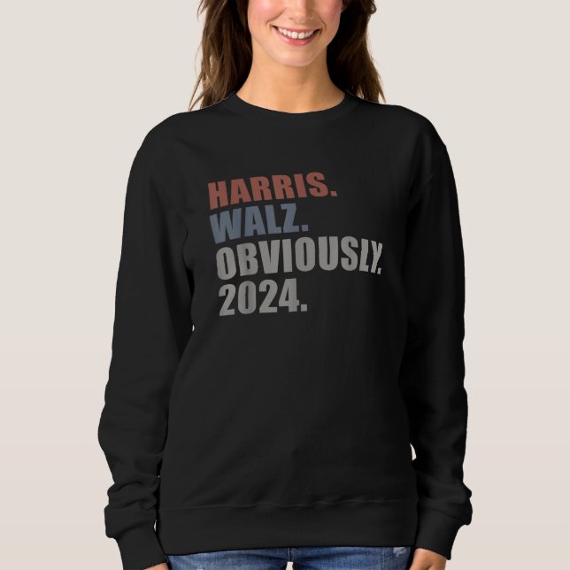 Sudadera Kamala Walz Obviamente 2024 Harris Waltz 2024 (Anverso)