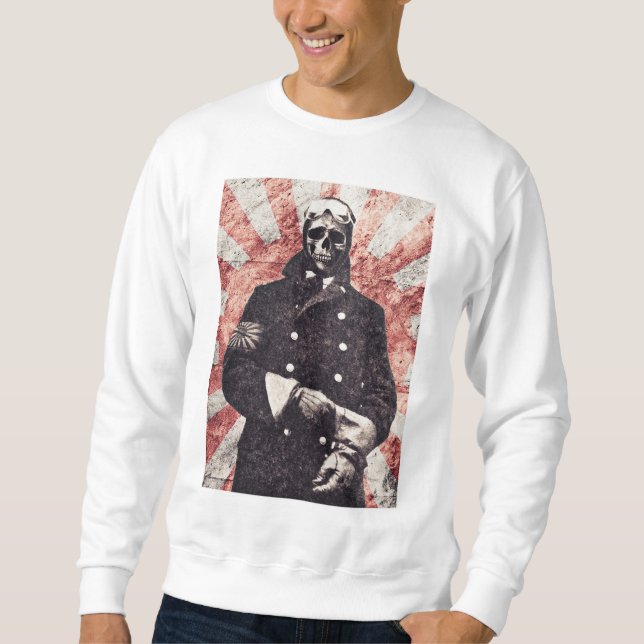 Sudadera Kamikaze de cráneo (Anverso)