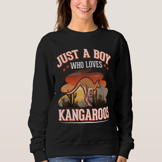 Sudadera Kangaroo Boy Australia Kangaroo (Anverso)