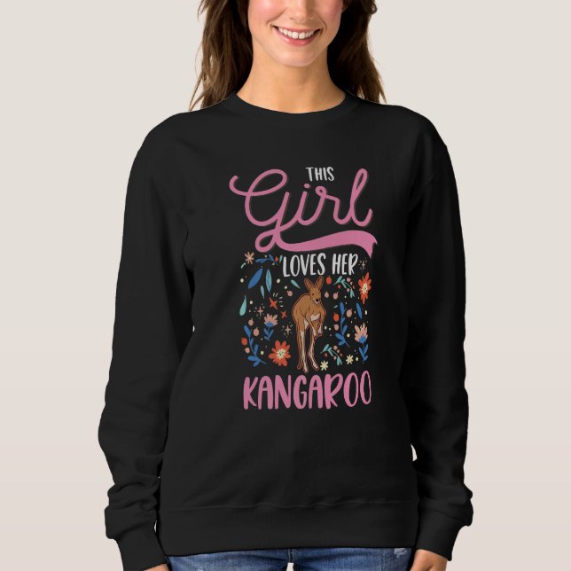 Sudadera Kangaroo Girl Australia Australian Kangaroo Premiu (Anverso)