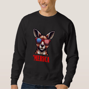 Sudadera kangaroo Merica 4 de julio Bandera de Estados Unid
