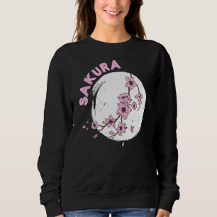 Sudadera Kanji Sakura Flor japonesa de cerezo en rosa S