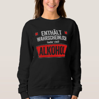 Sudadera Kann Alkohol Contains Sarcastic Saufen Saying Beer