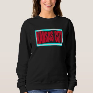 Sudadera Kansas City Azul TealRojo KC Kansas City Retro Ray