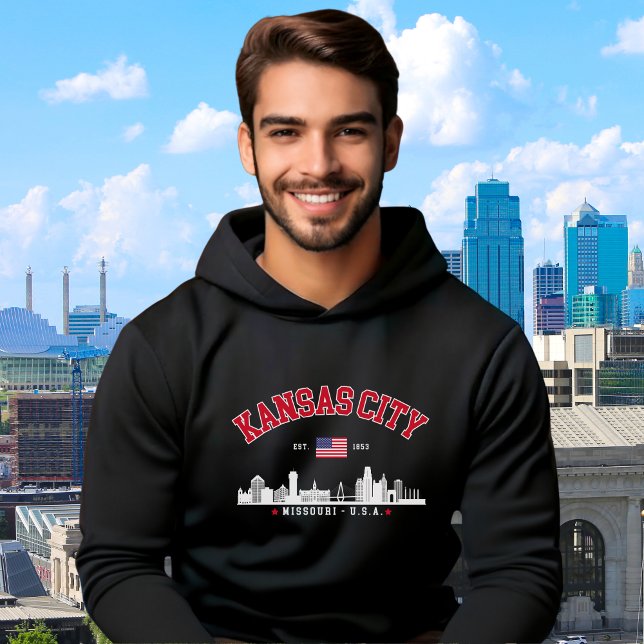 Sudadera Kansas City Missouri Cityscape  (Subido por el creador)