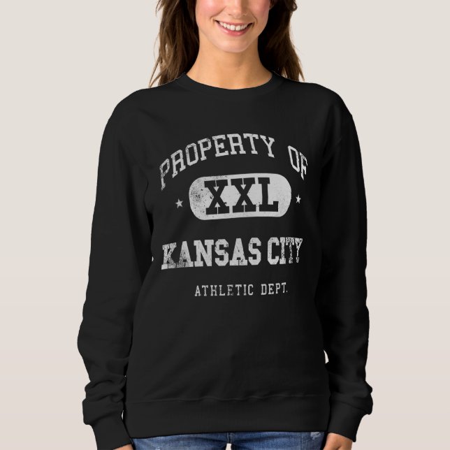 Sudadera Kansas City Property Xxl Sport College Athletic Fu (Anverso)