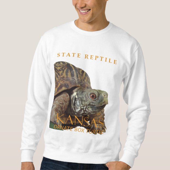 Sudadera Kansas Territory Reptile The Ornate Box Turtle (Anverso)