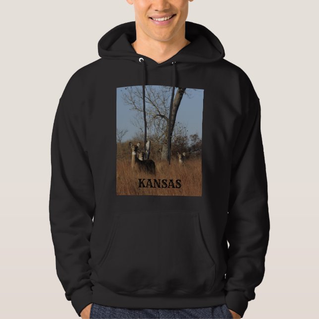 Sudadera Kansas White Tail Deer Hoodie (Anverso)
