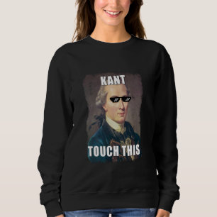 Sudadera Kant. Diseño de citas divertidas de historieta mus