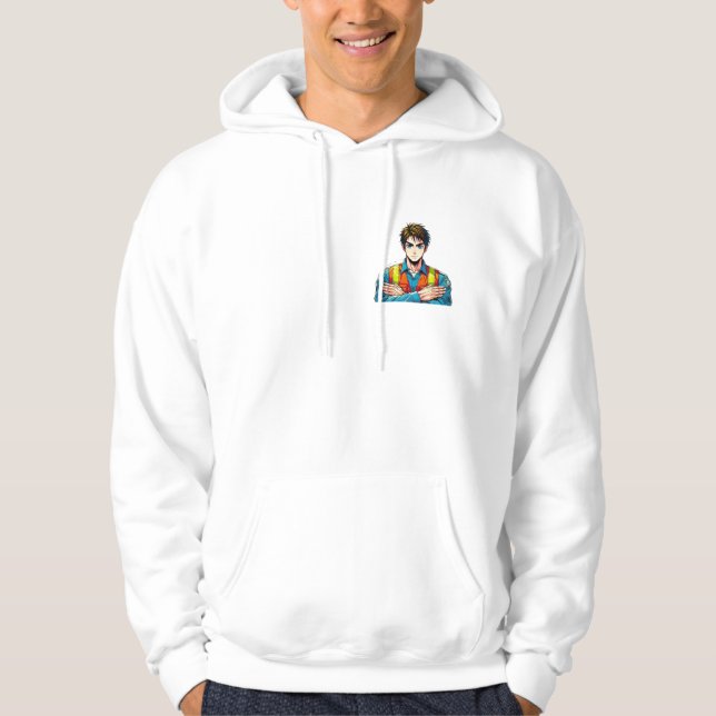 Sudadera Kapuzen-Sweatshirt mit Manga-Sicherheitsfachmann (Anverso)