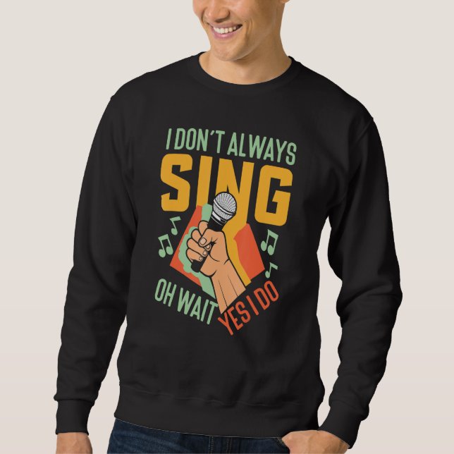 Sudadera Karaoke Singer Singing (Anverso)