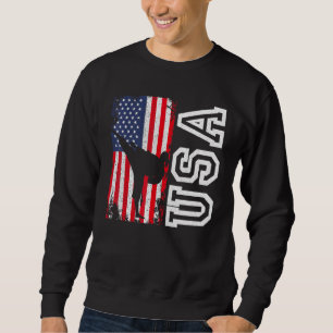 Sudadera Karate Bandera Estadounidense 4 De Julio Patriótic