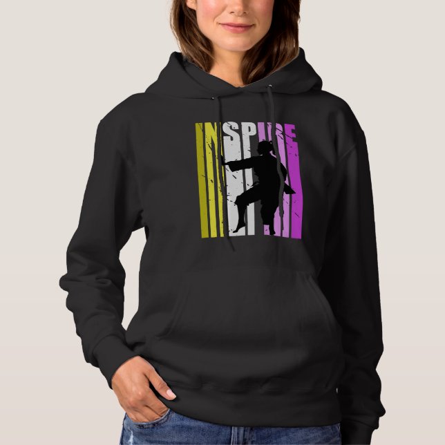 Sudadera Karate Inspire Cute Colors Inspirational Motivatio (Anverso)