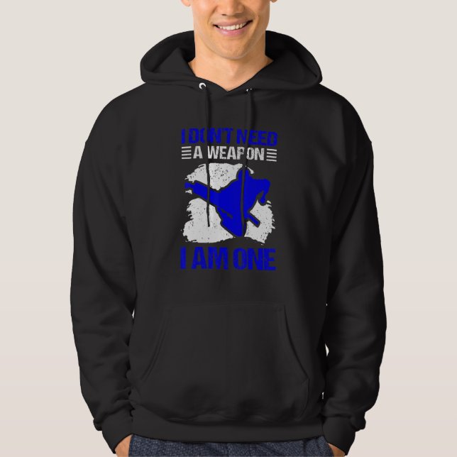 Sudadera Karate  No necesito un arma soy uno  Karate  2 (Anverso)