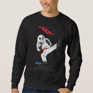 Sudadera Karate Panda  Panda de Karate Lindo Pero Peligroso