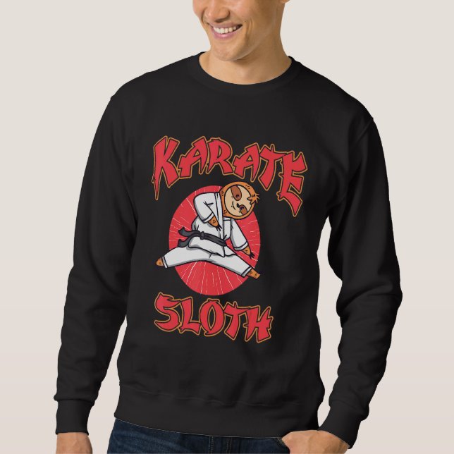 Sudadera Karate Sloth Action Animal Koala Forest Jungle N (Anverso)