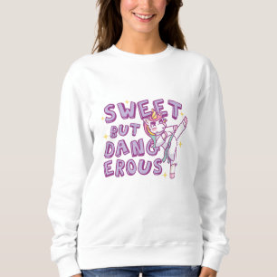 Sudadera Karate Unicorn dulce pero peligroso