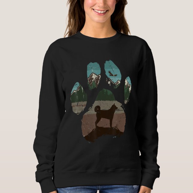Sudadera Karelian Bear Paw Mom Dad Dog  Women (Anverso)
