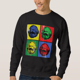 Sudadera Karl Marx Vintage Retro Pop Art Para Socialismo Po