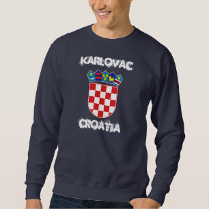 Sudadera Karlovac, Croacia con escudo de armas