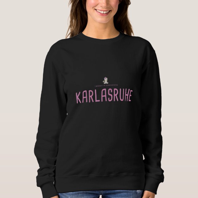Sudadera Karlsruhe Wird Karlasruhe Unicornios En El Castill (Anverso)