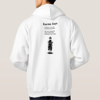 Sudadera Karma dice: Camina sola