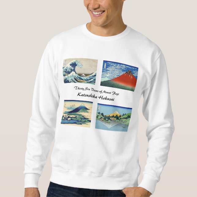 Sudadera Katsushika Hokusai - 36 vistas del Monte Fuji (Anverso)
