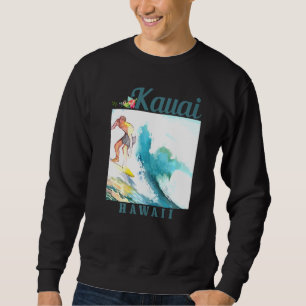 Sudadera Kauai Hawaii Surfista Vintage