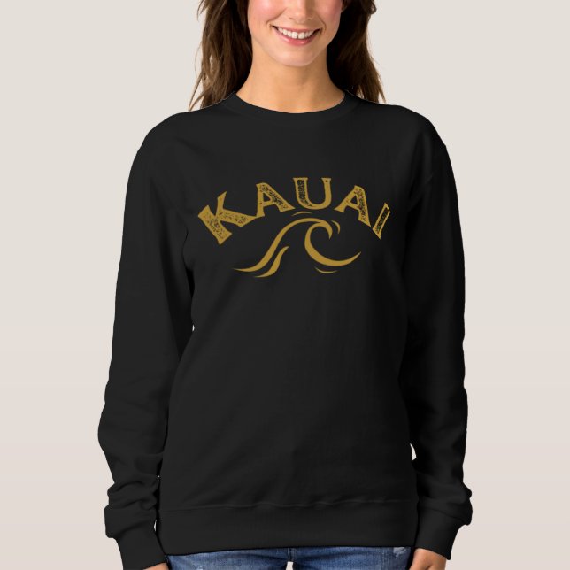 Sudadera Kauai Wave Front Back Surf chicken rooster ocean b (Anverso)