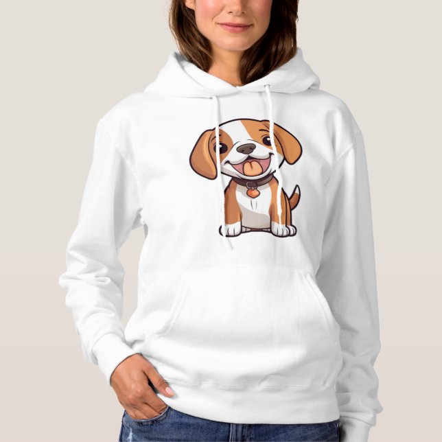 Sudadera Kawaii Beagle Puppy (Anverso)
