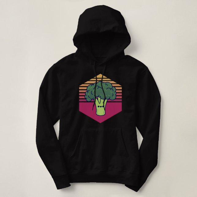 Sudadera Kawaii Broccoli Vintage (Diseño del anverso)