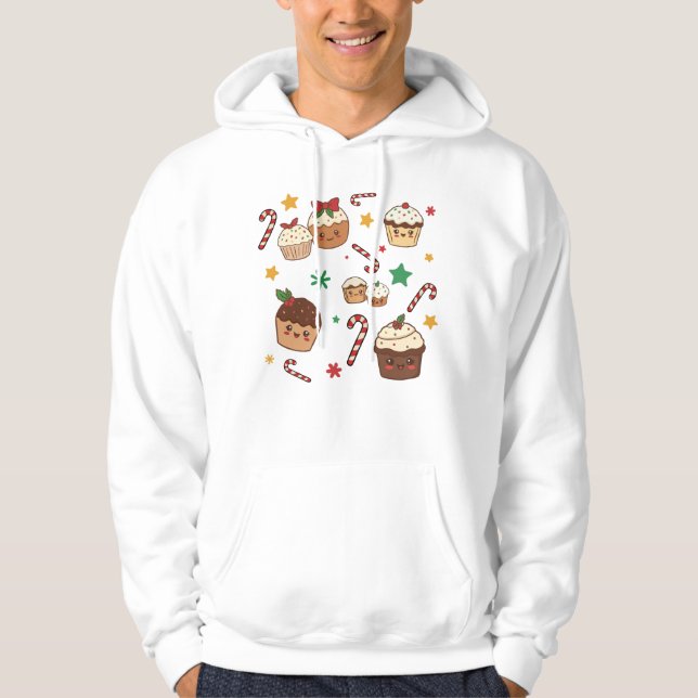 Sudadera Kawaii Christmas Muffins (Anverso)