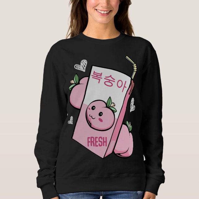 Sudadera Kawaii Coreano De Jugo De Peach Fruit Cutena Amabl (Anverso)