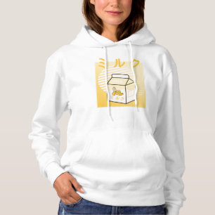 Sudadera Kawaii Cow Retro Leche de plátanos japonesa