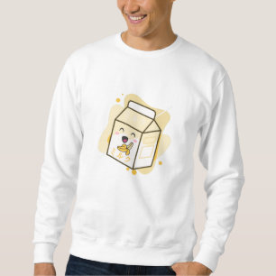 Sudadera Kawaii Cow Retro Leche de plátanos japonesa