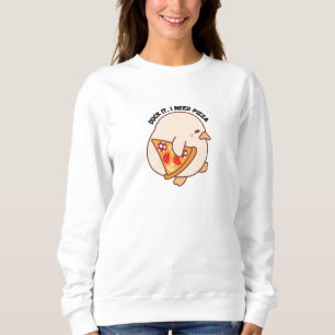 Sudadera Kawaii Duck Pizza Lover